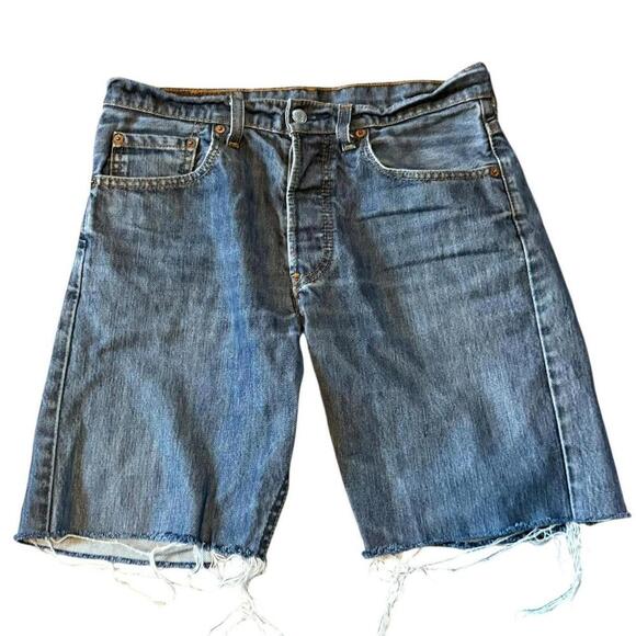 Levi's 502 shorts with frayed hem #denim - Picture 1 of 5